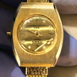 Gold plated vintage watch